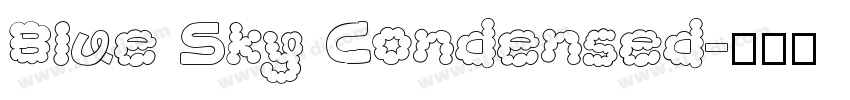 Blue Sky Condensed字体转换